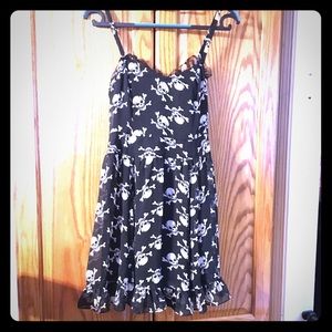 Royal Bones Skull Skater Dress